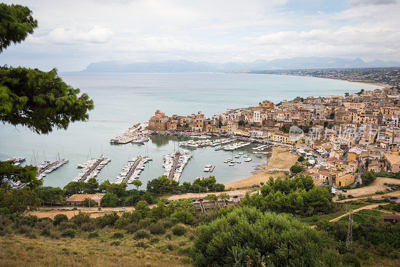 卡斯特lammare del Golfo，在西西里